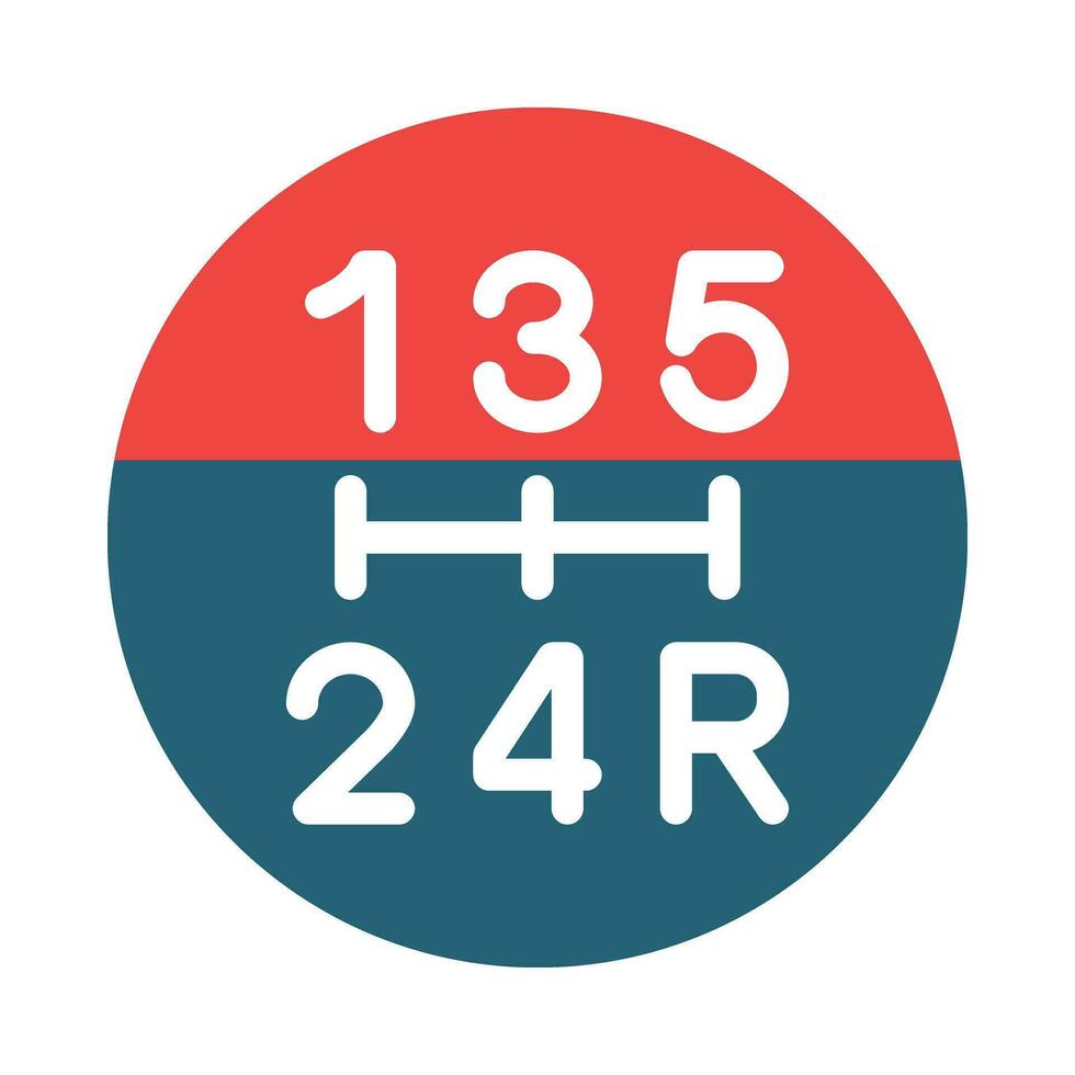Gearshift Vector Glyph Two Color Icon For Personal And Commercial Use.