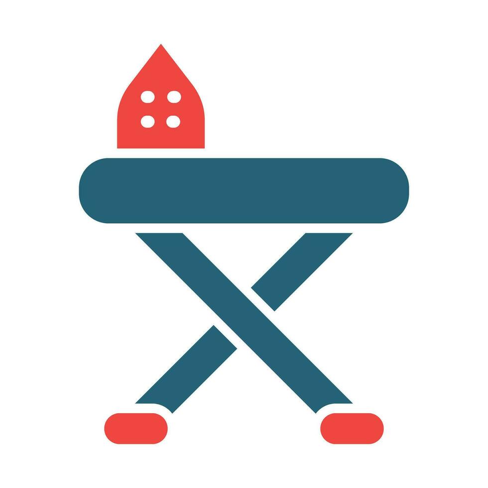 Iron Board Vector Glyph Two Color Icon For Personal And Commercial Use.