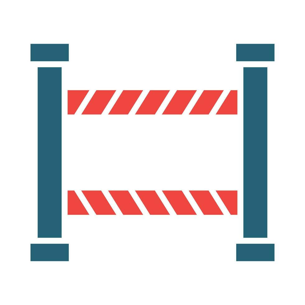 Barrier Vector Glyph Two Color Icon For Personal And Commercial Use.