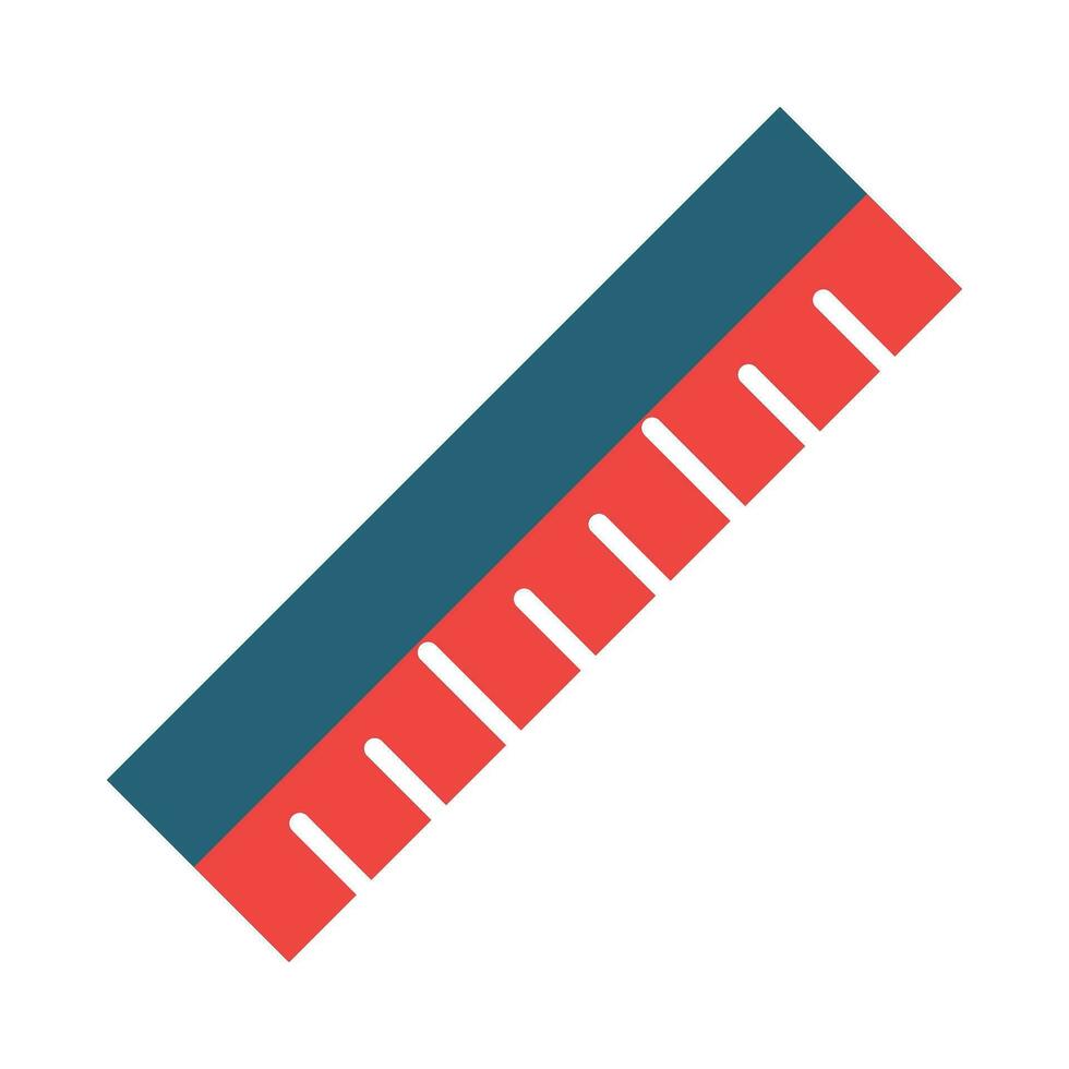 Ruler Vector Glyph Two Color Icon For Personal And Commercial Use.