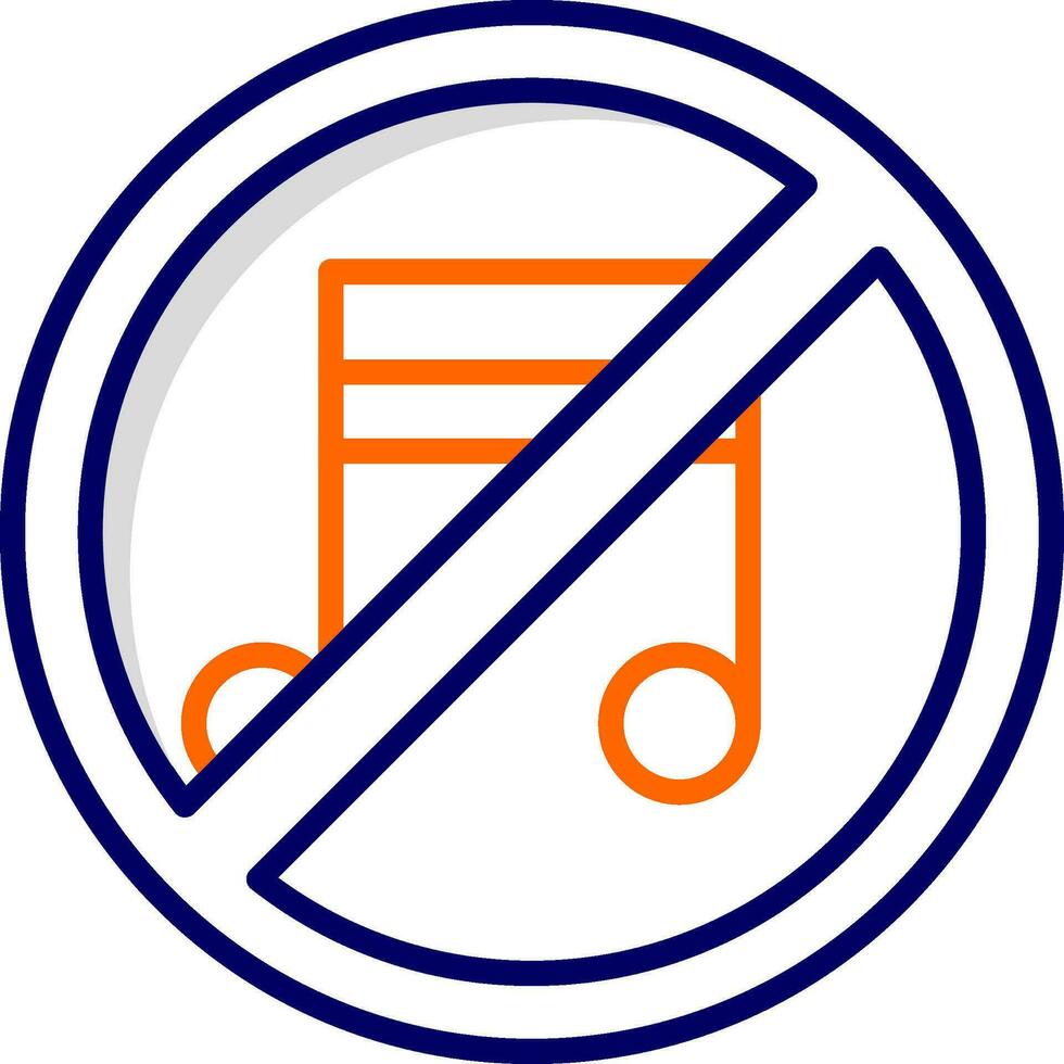 No Music Vector Icon