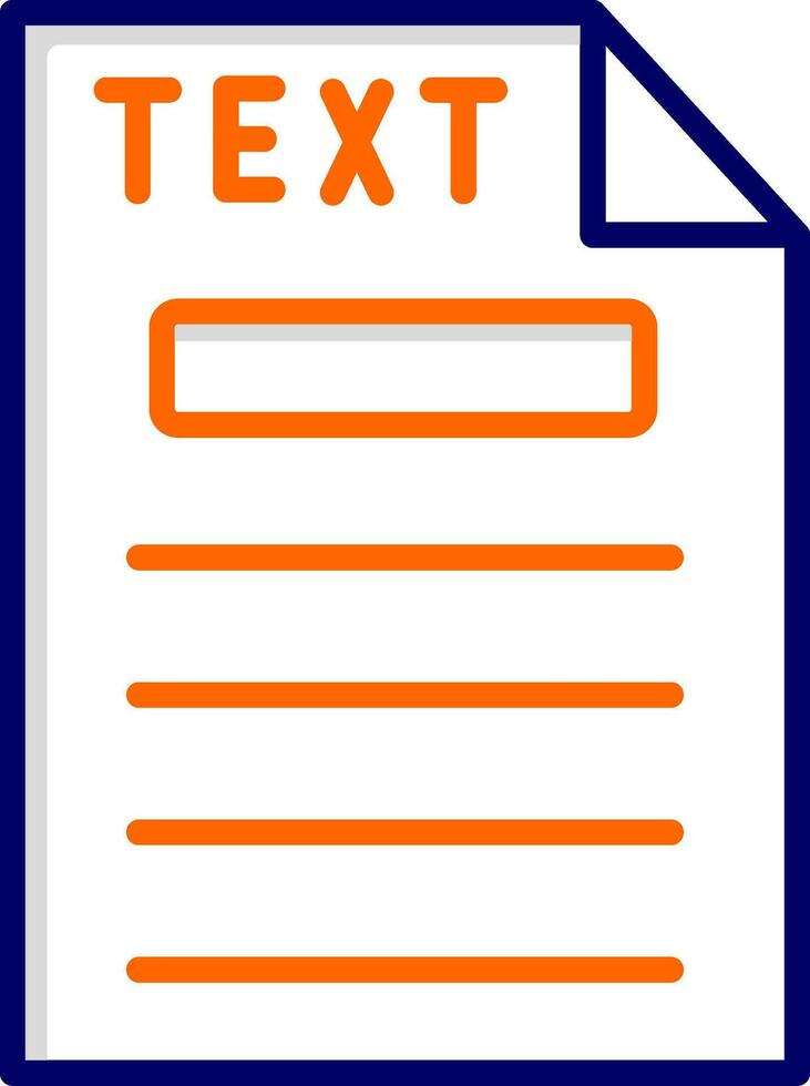 Text Vector Icon