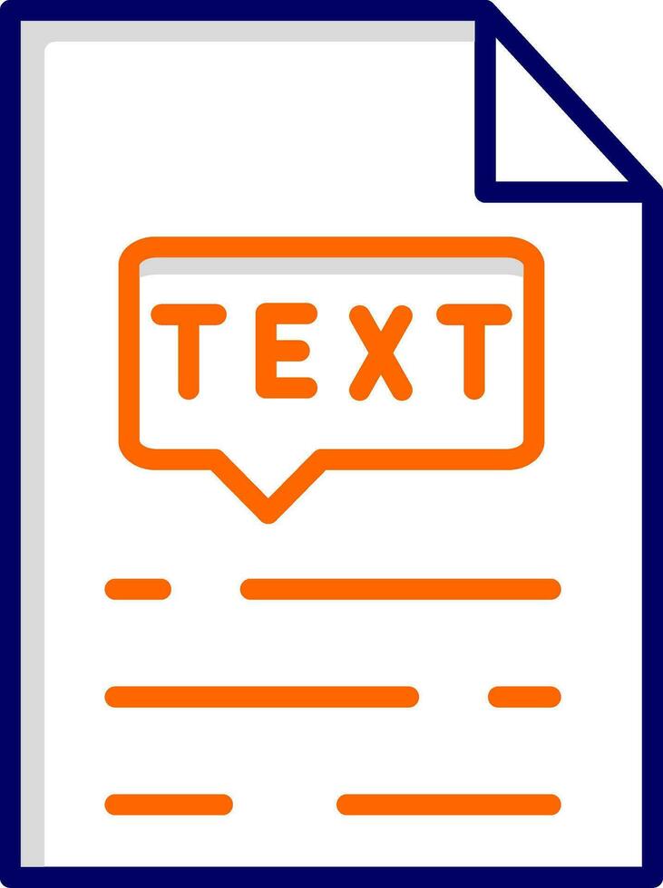 Text Vector Icon