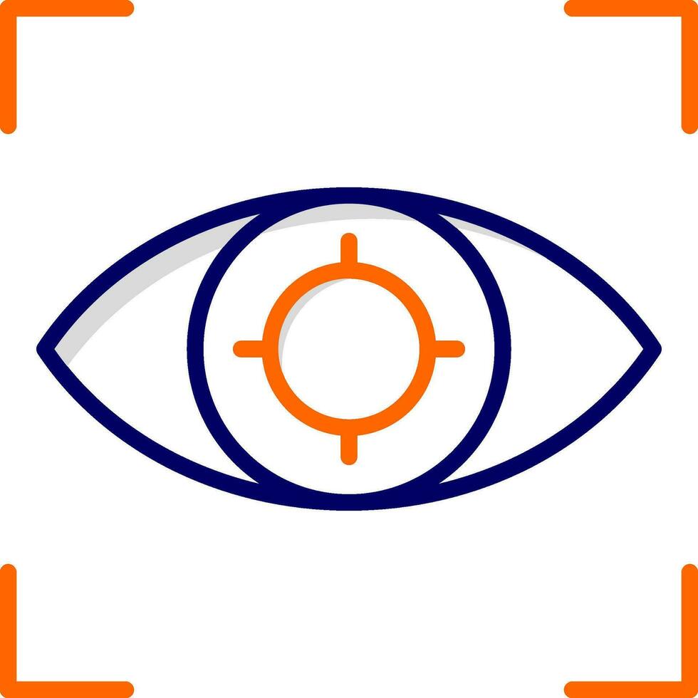 ojo rastreo vector icono