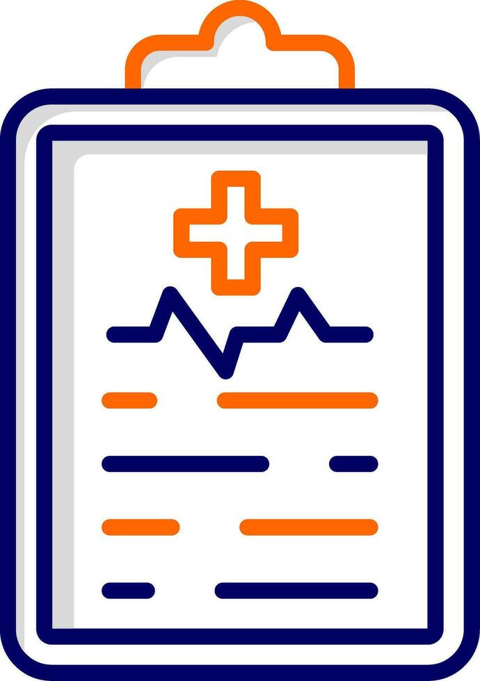 icono de vector de informe médico