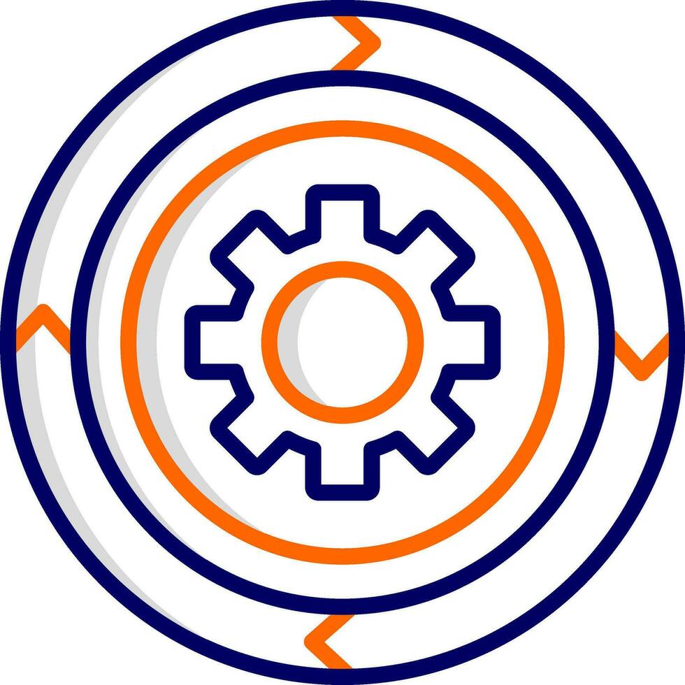 icono de vector de gráfico circular