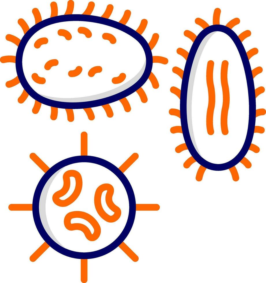 microorganismo vector icono