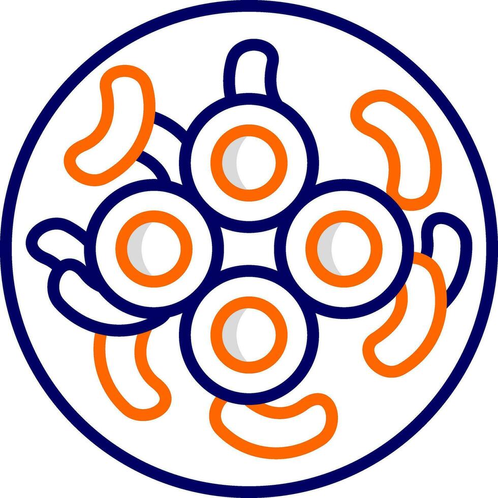 Gloeocapsa Cyanobacteria Vector Icon