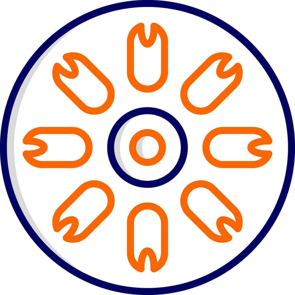 Centric Diatom Vector Icon