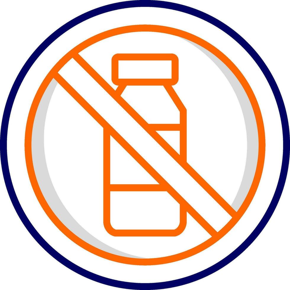 No Bottle Vector Icon