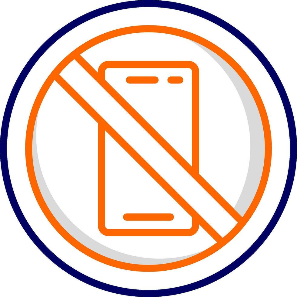 No Phone Vector Icon