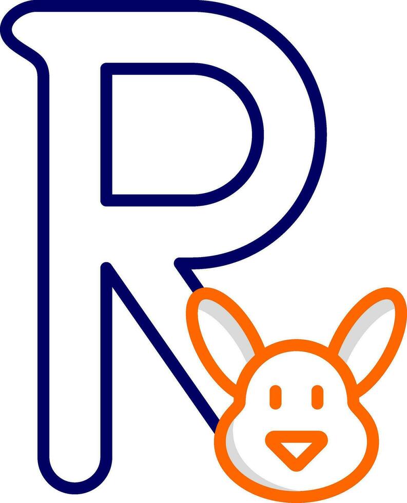 Capital R Vector Icon