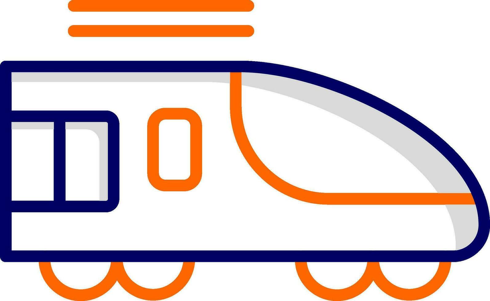 alto velocidad tren vector icono