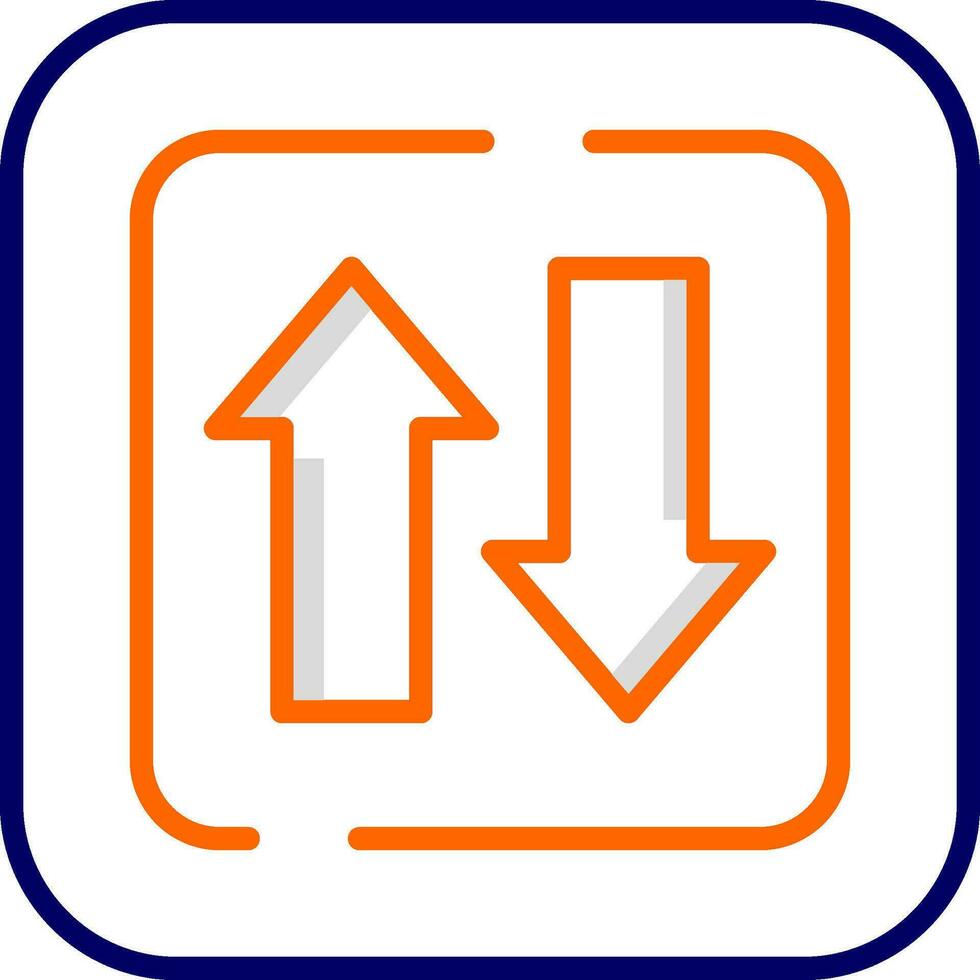 Two Ways Siign Vector Icon