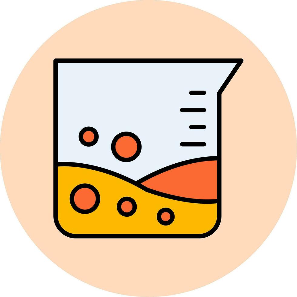 icono de vector de vaso de precipitados