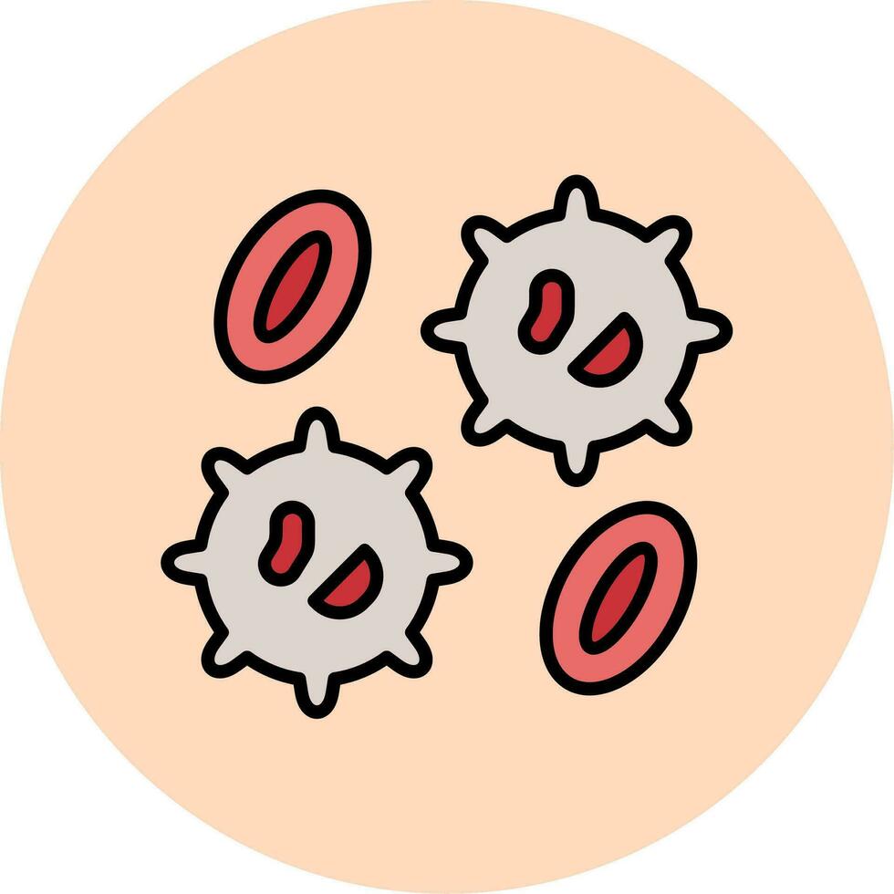 White Blood Cell  Vector Icon
