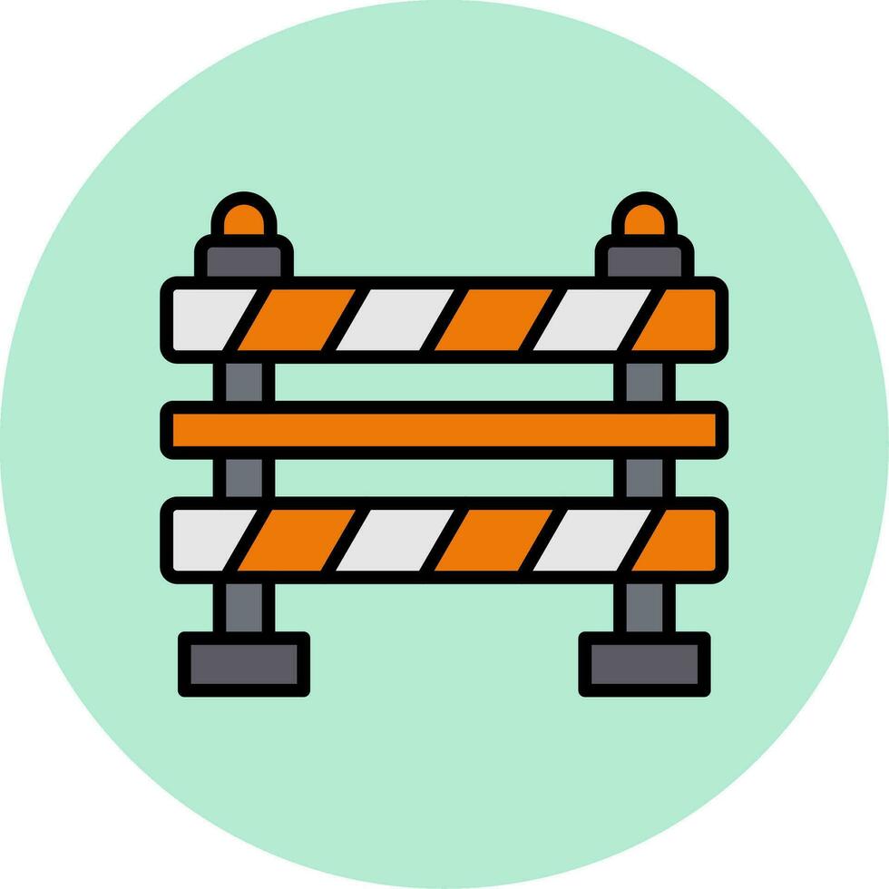 icono de vector de barricada