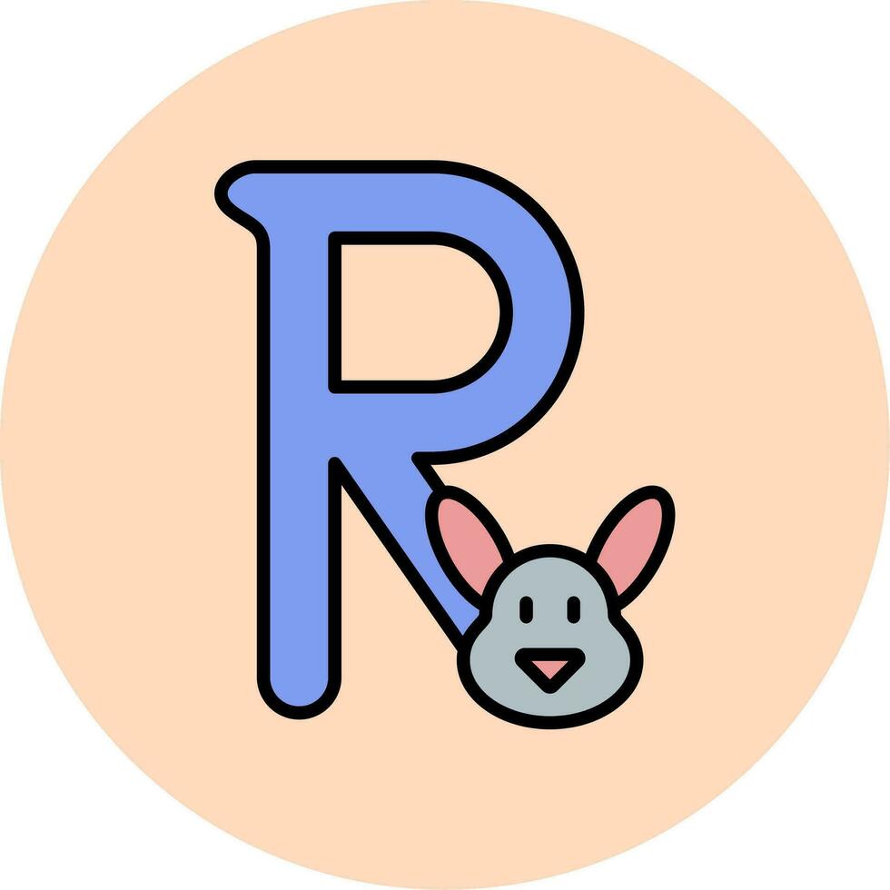 Capital R Vector Icon