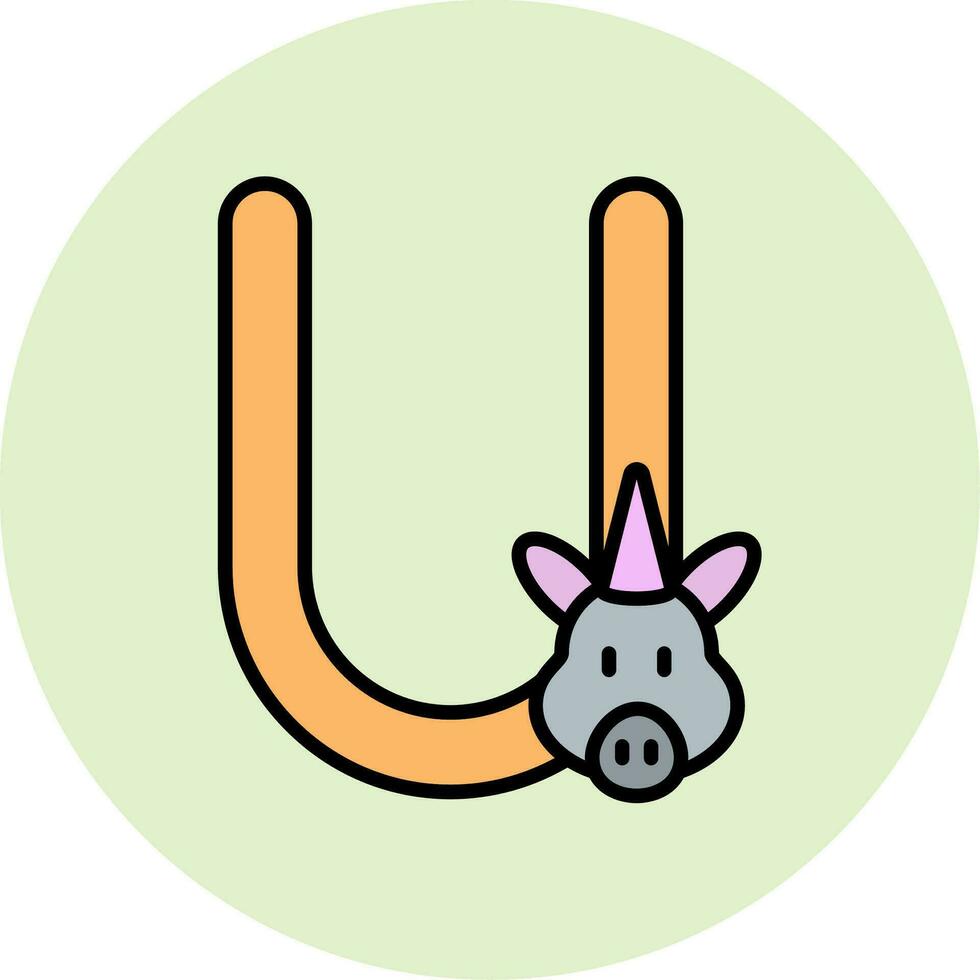 Capital U Vector Icon