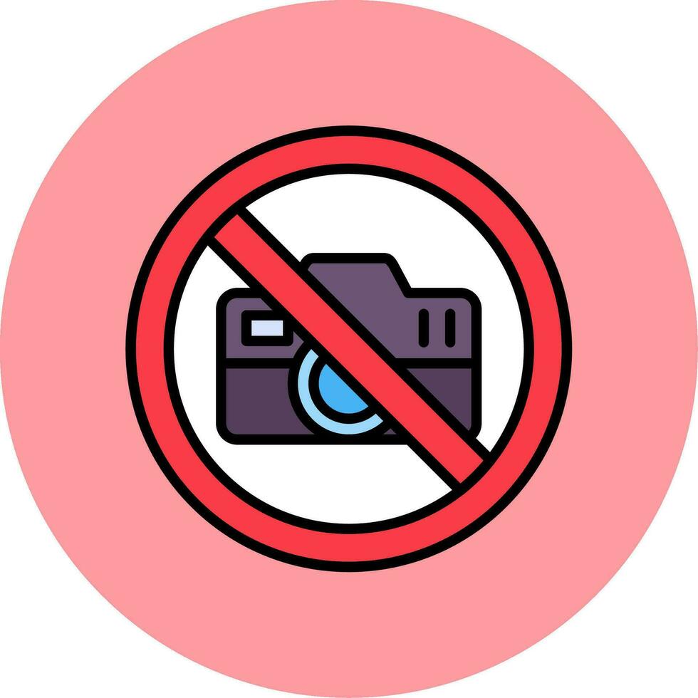No Camera Vector Icon