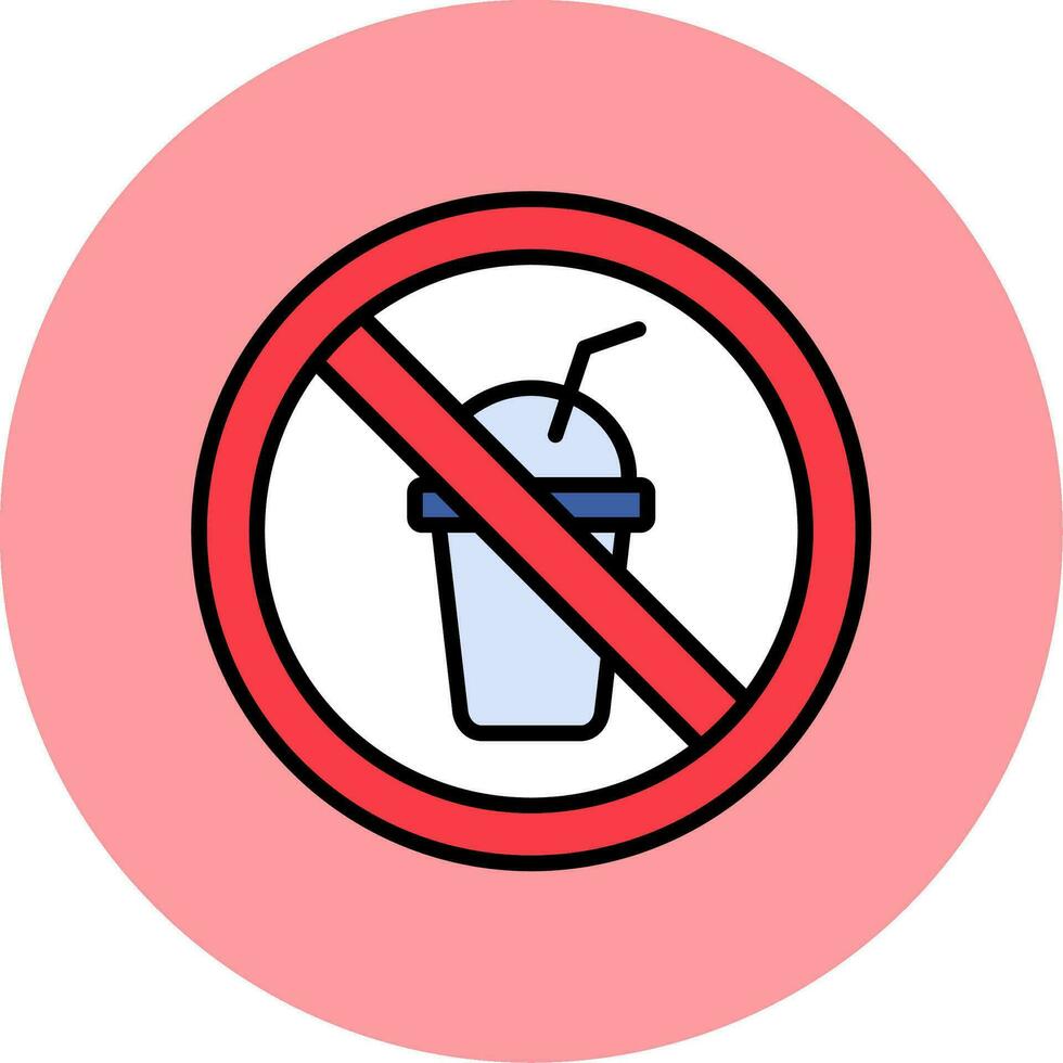 No Beverage Vector Icon