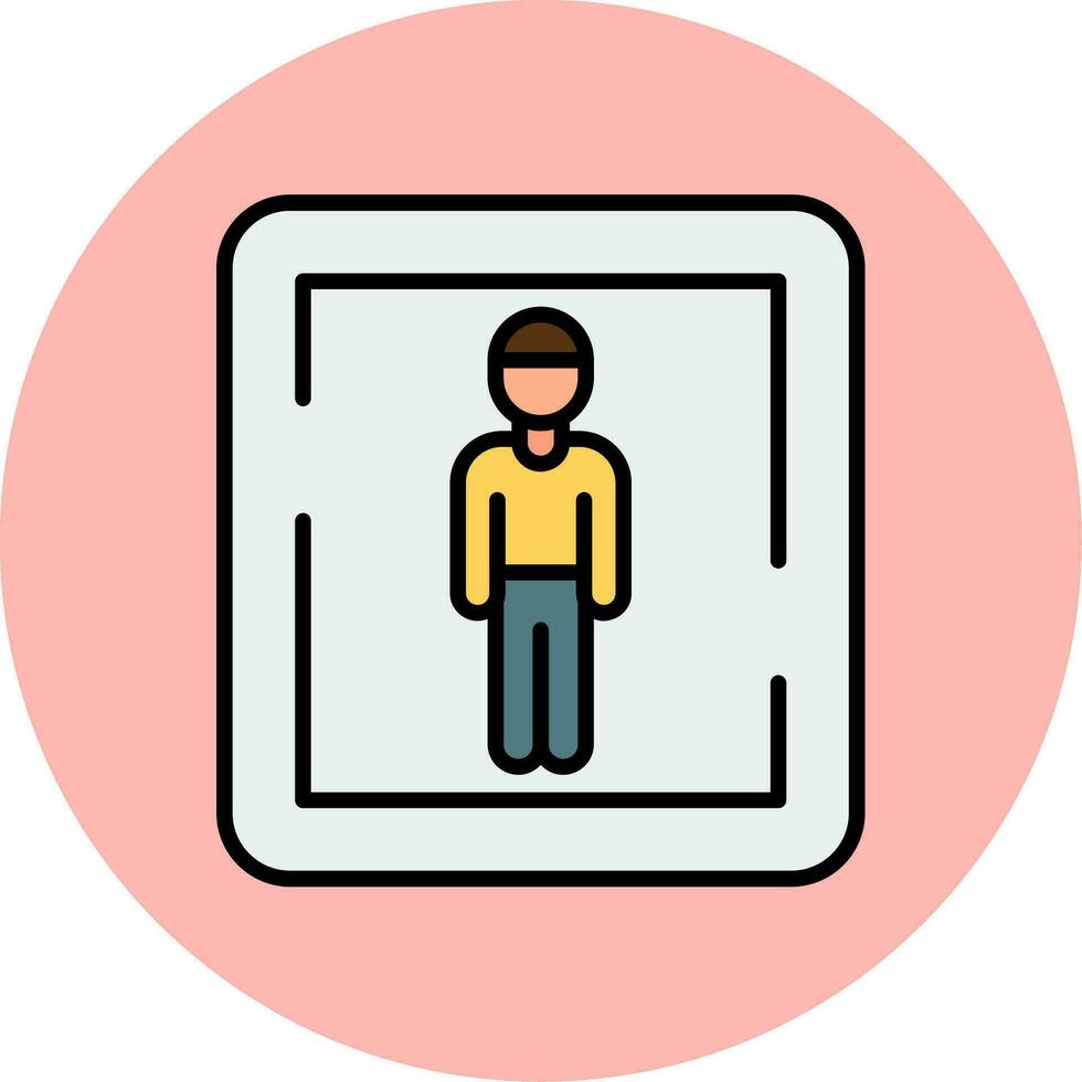 Male Toilet Sign Vector Icon