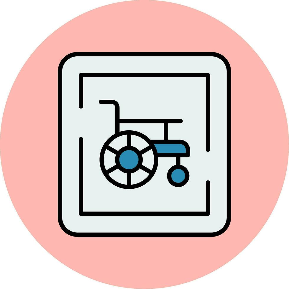Wheelchair Sign Vector Icon