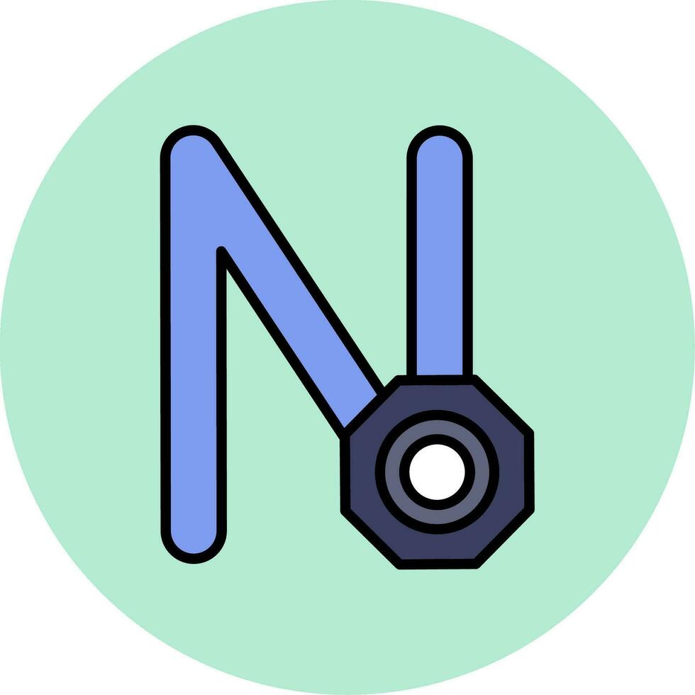 Capital N Vector Icon