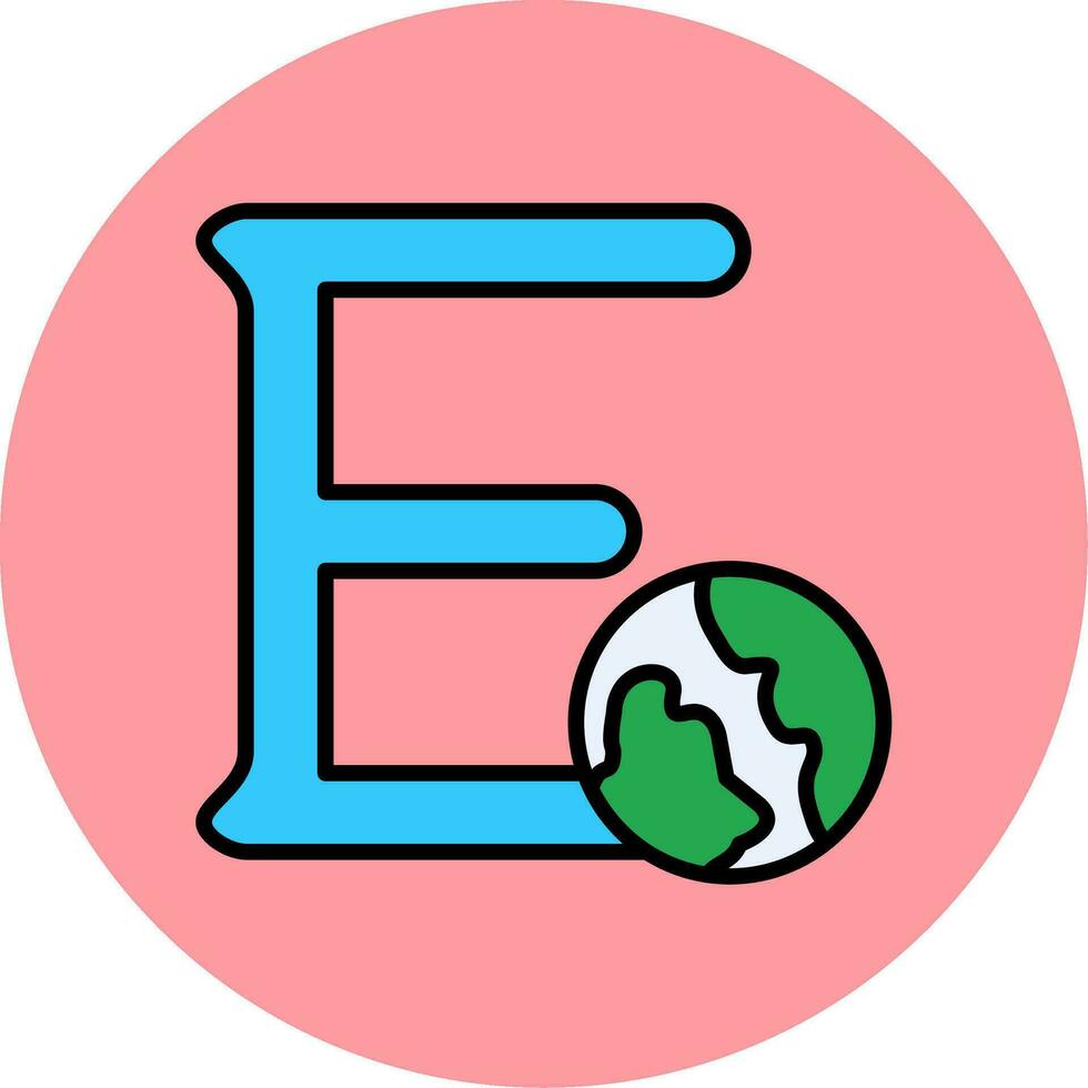 Capital E Vector Icon