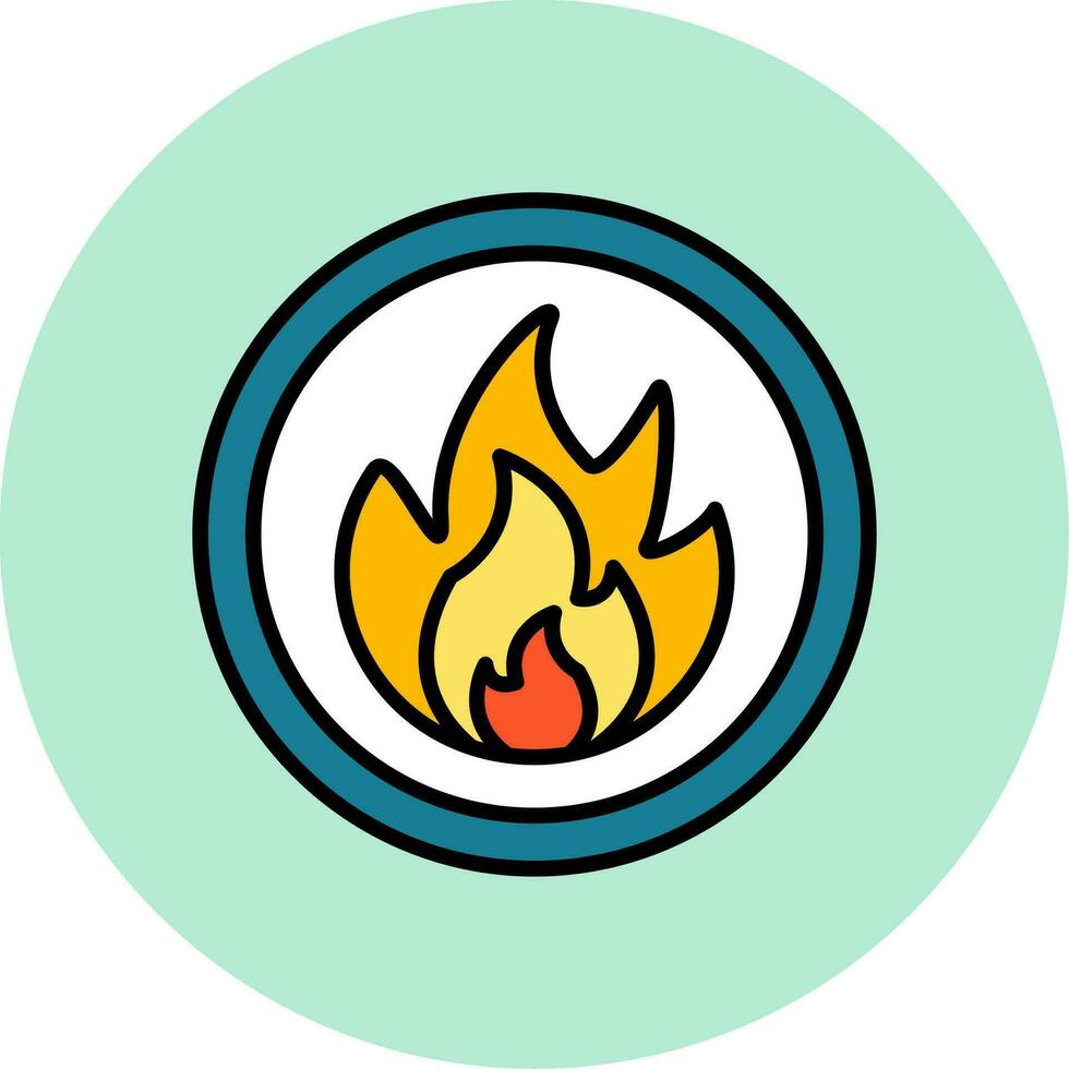 Flammable Vector Icon