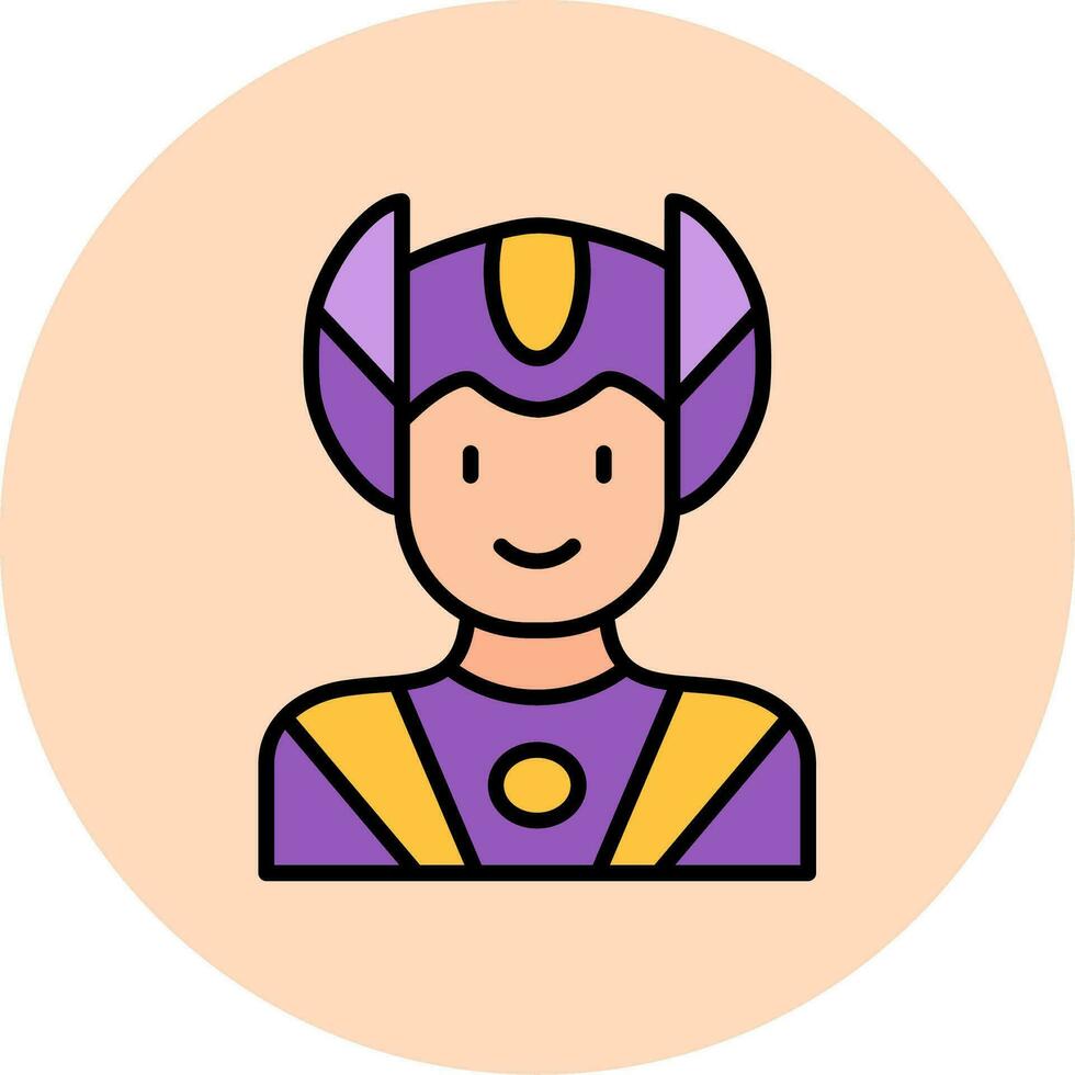 superhéroe vector icono