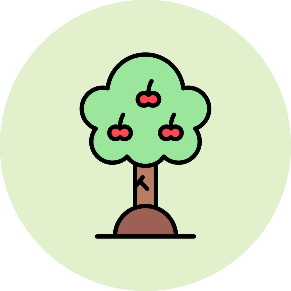 Apple Tree Vector Icon