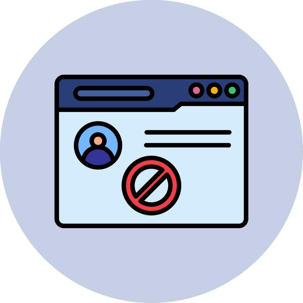 icono de vector prohibido