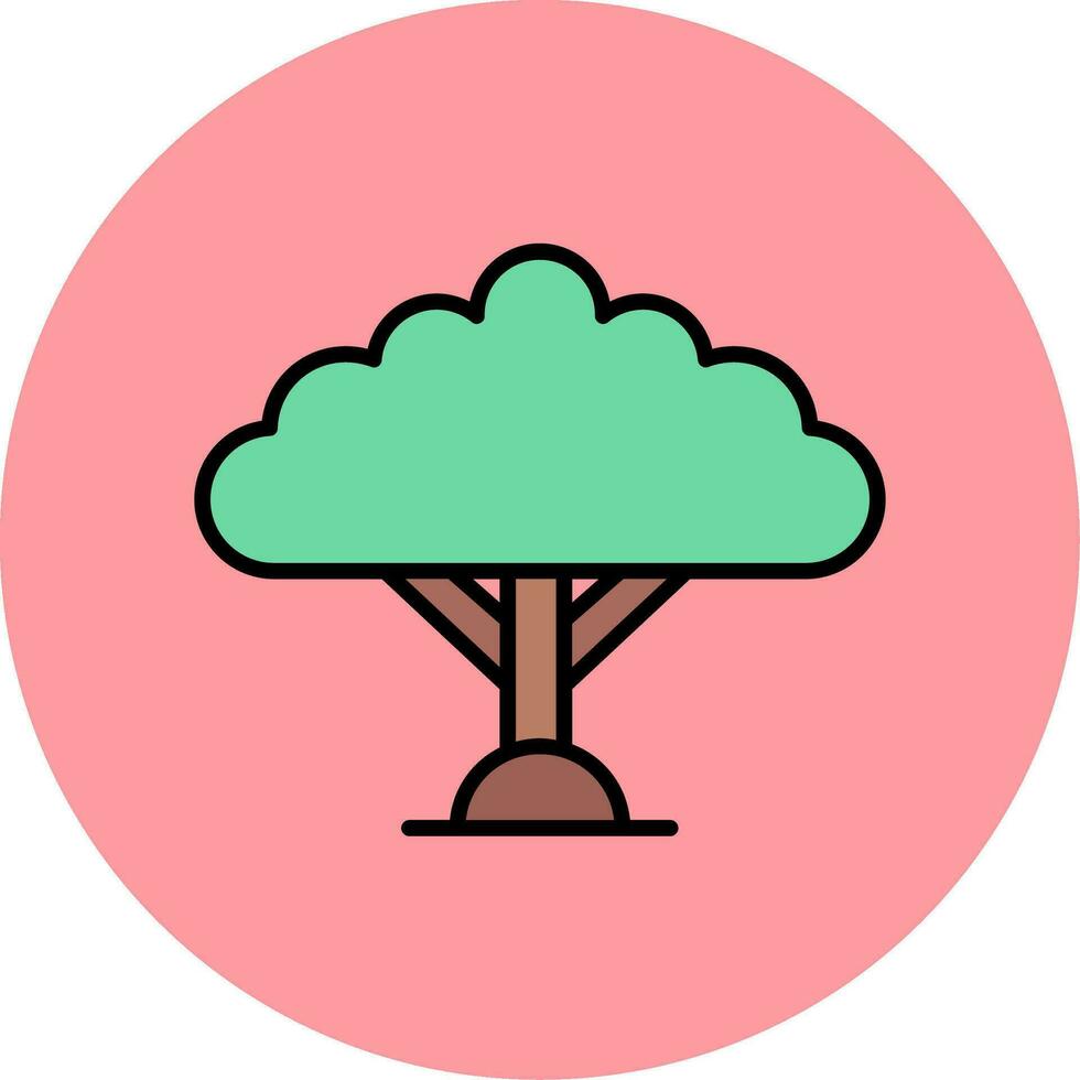 continuar árbol vector icono