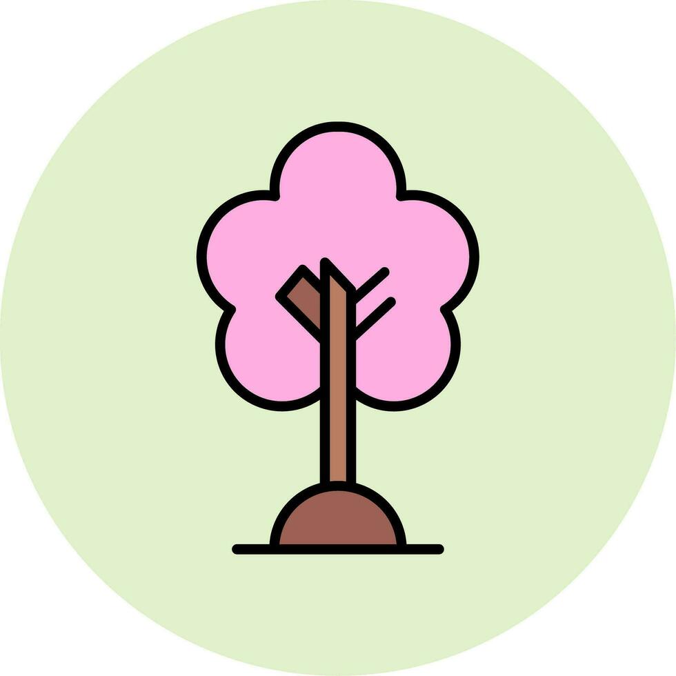 Cherry Tree Vector Icon