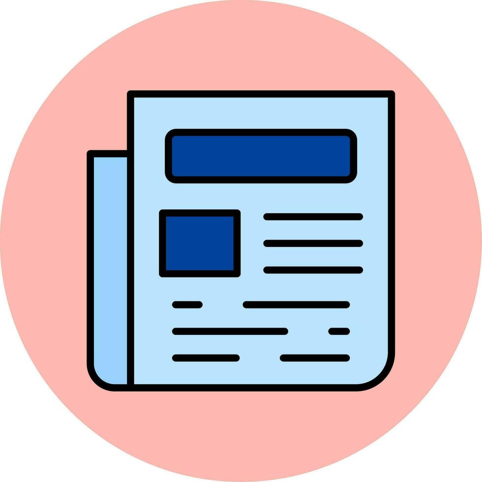 Newspaper Vector Icon