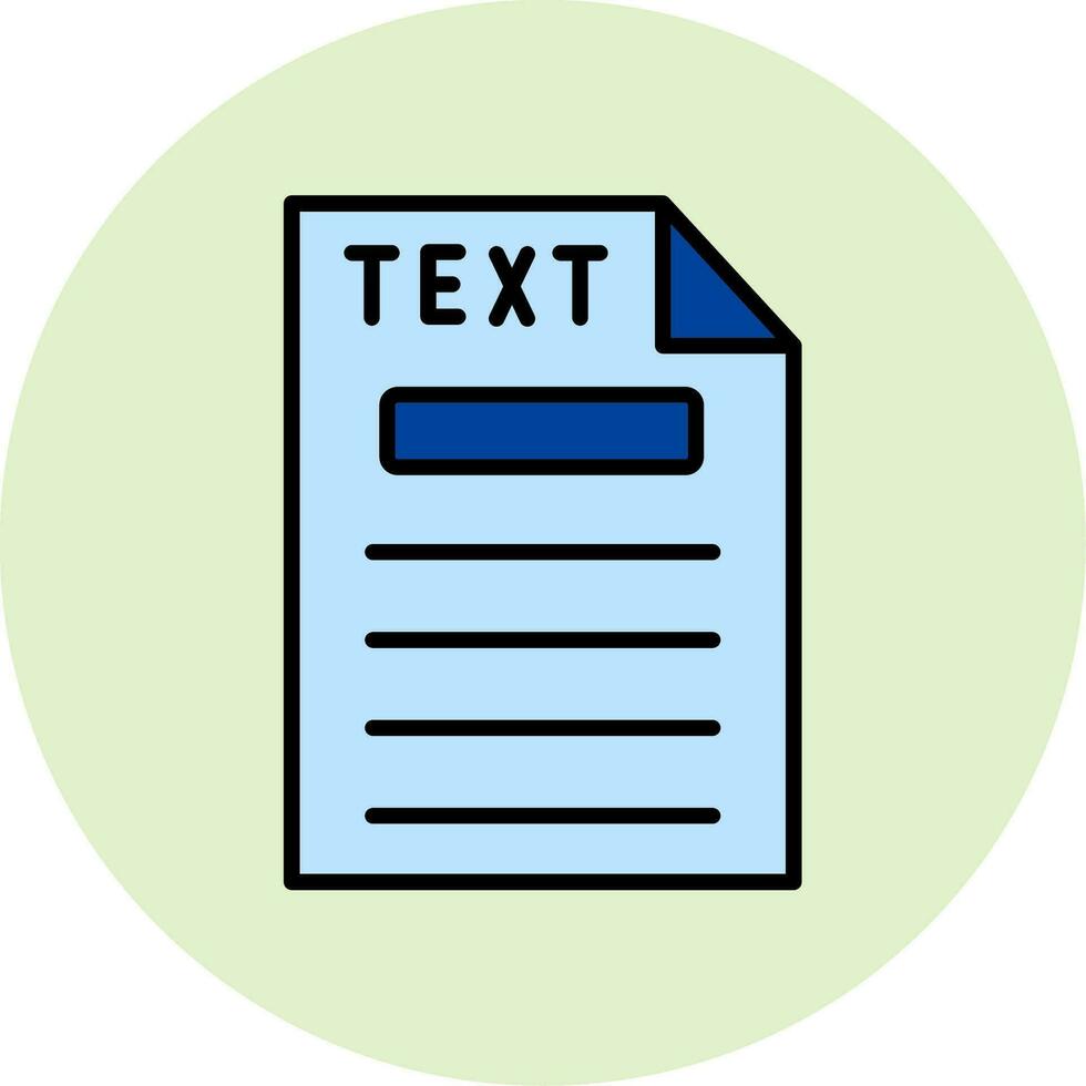 icono de vector de texto