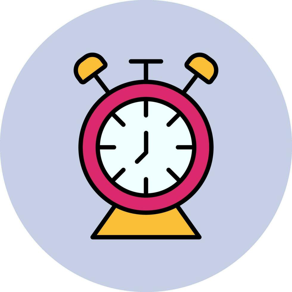 Desk Clock Vector Icon