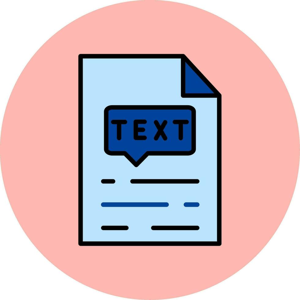 Text Vector Icon