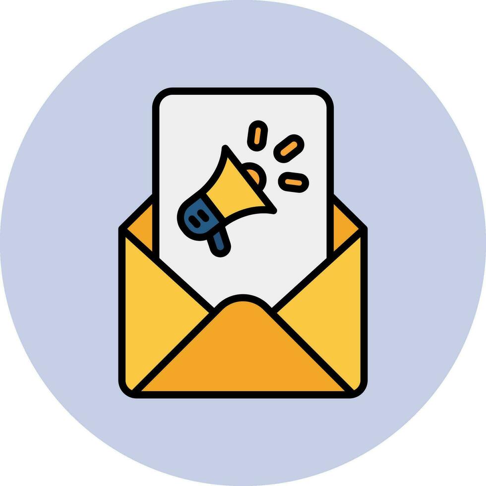 icono de vector de marketing por correo electrónico