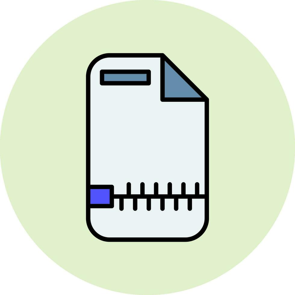 Zip File Vector Icon