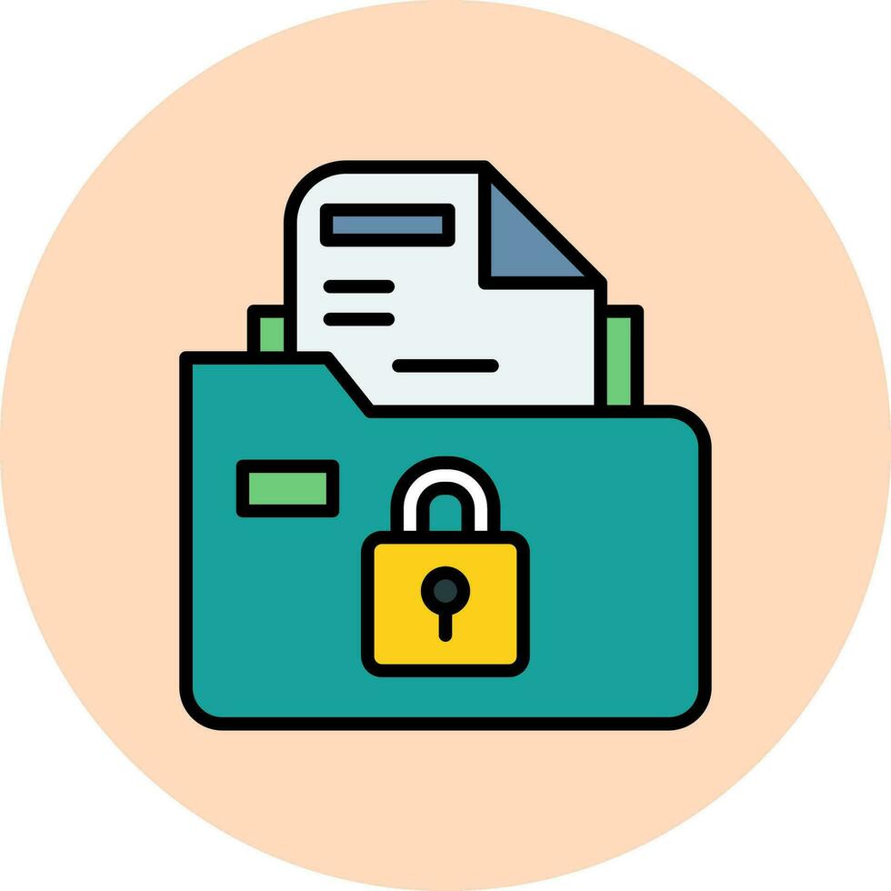 Secure Folder Vector Icon