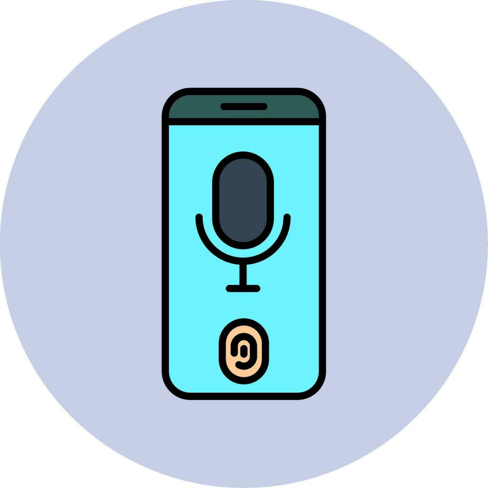 Voice Recognition Vector Icon