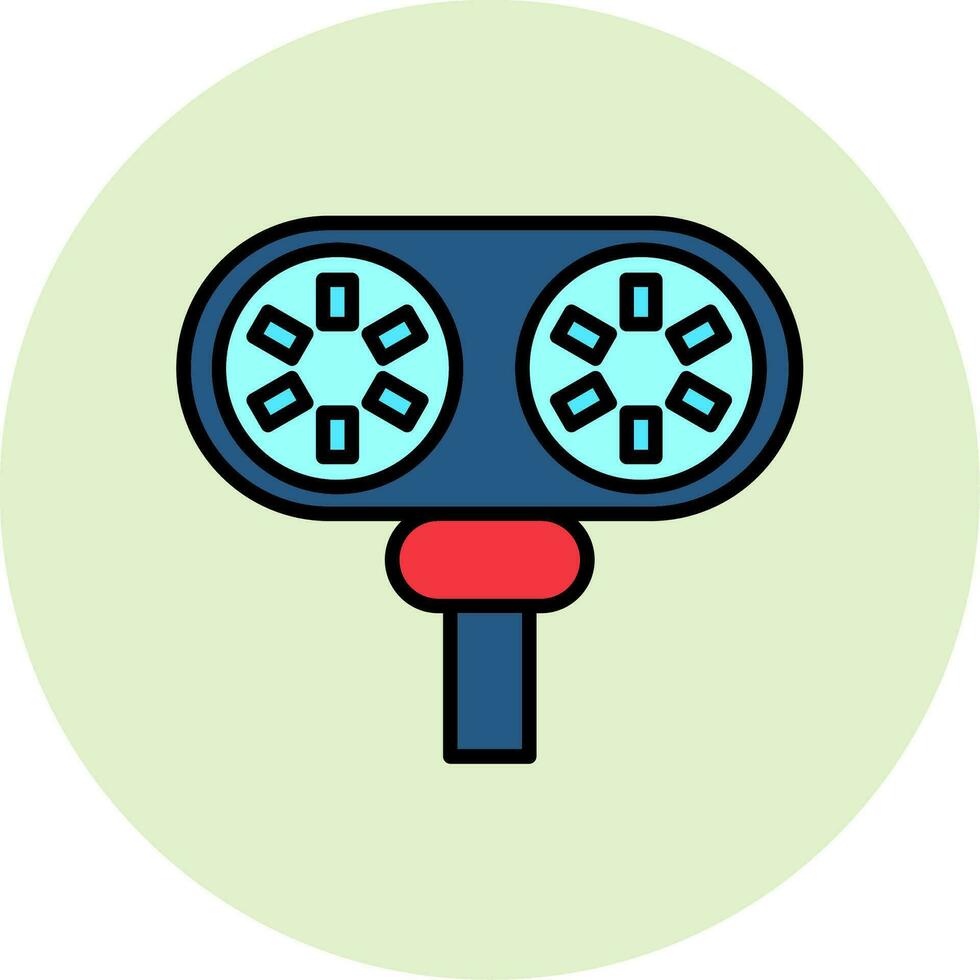 estereoscopio vector icono