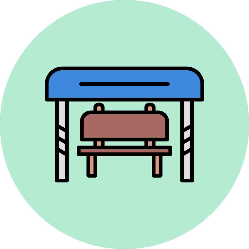 Bus Stop Vector Icon