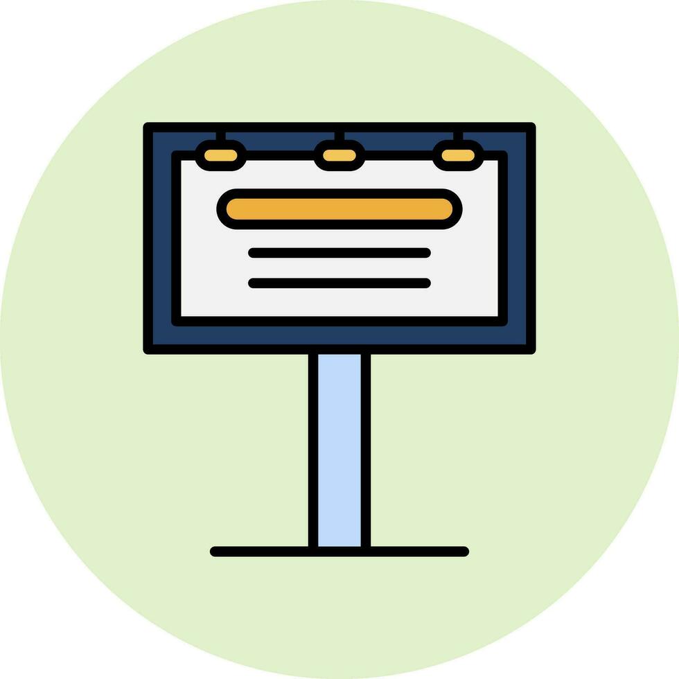 Billboard Vector Icon