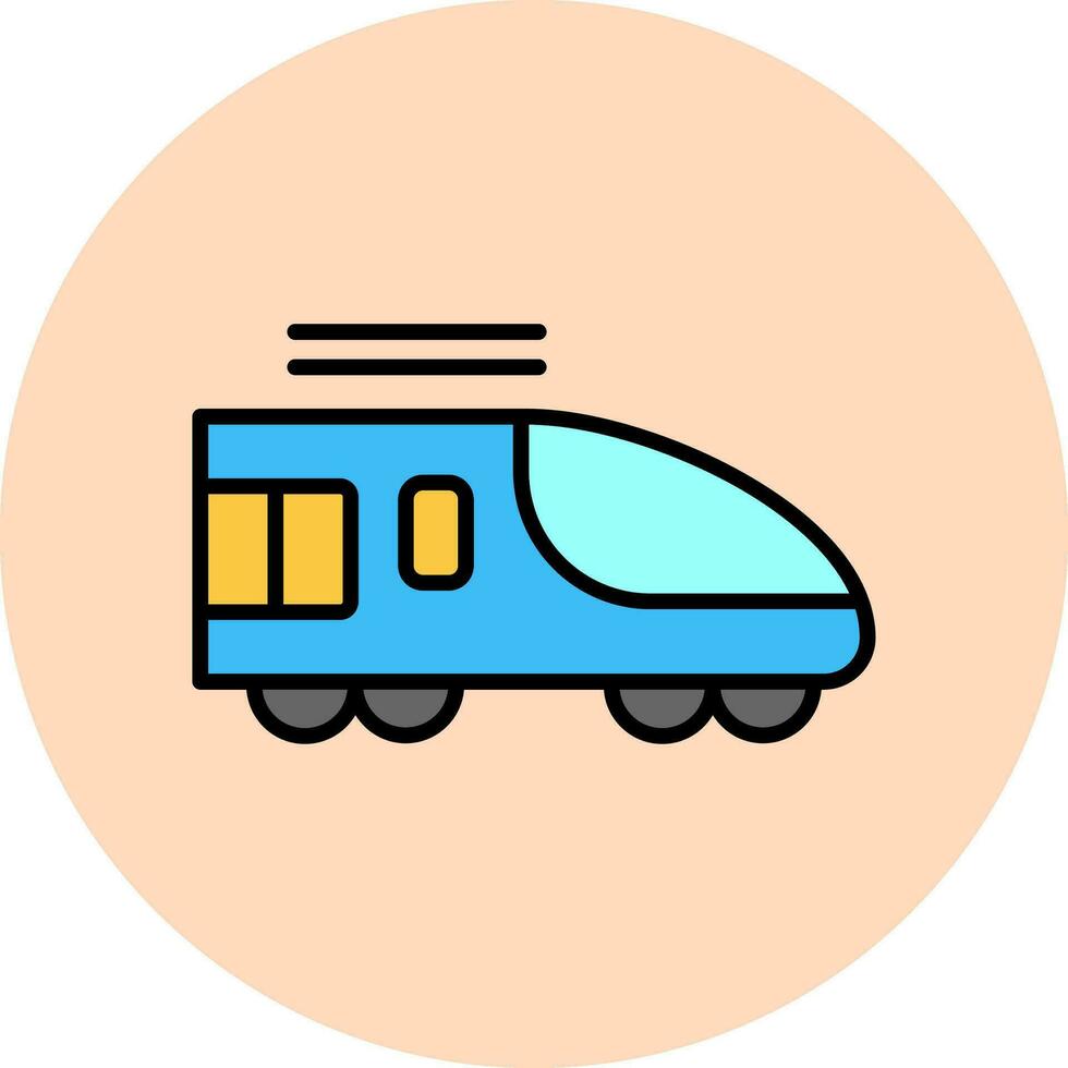 alto velocidad tren vector icono