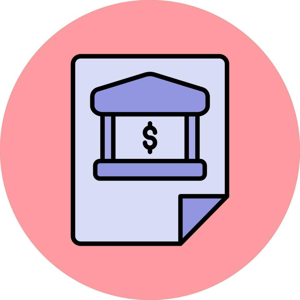 Bank Statement Vector Icon
