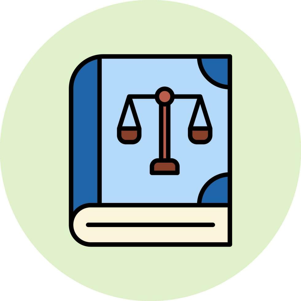 icono de vector de libro de ley