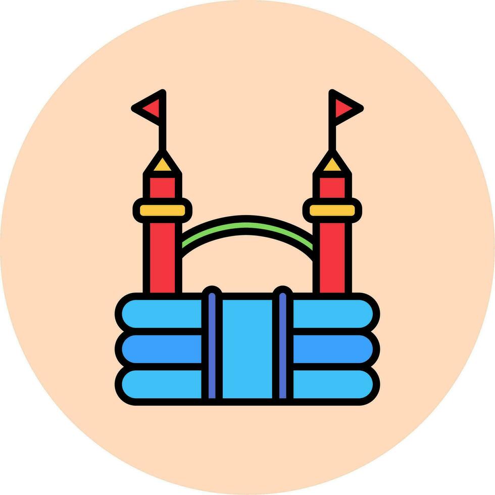 Bouncy Castle Vector Icon